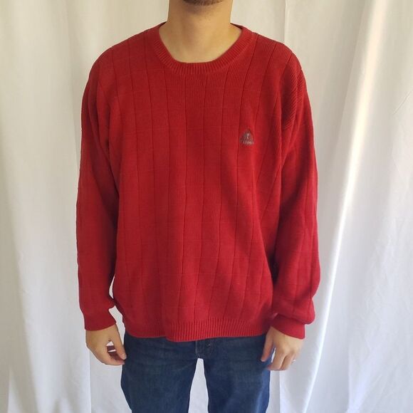 Izod Red‎ Cotton Sweater - Picture 1 of 4